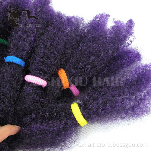 afro Kinky Bulk Synthetic twist marley braiding pre twisted synthetic hair extension for crochet braids